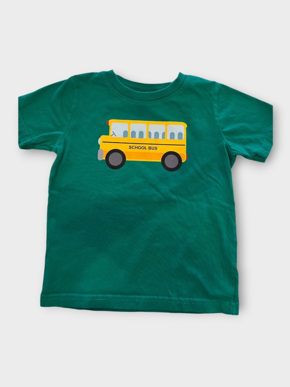 Toddler - School Bus T Shirt - Green 2T